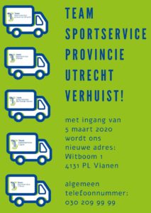 Team Sportservice verhuisd!